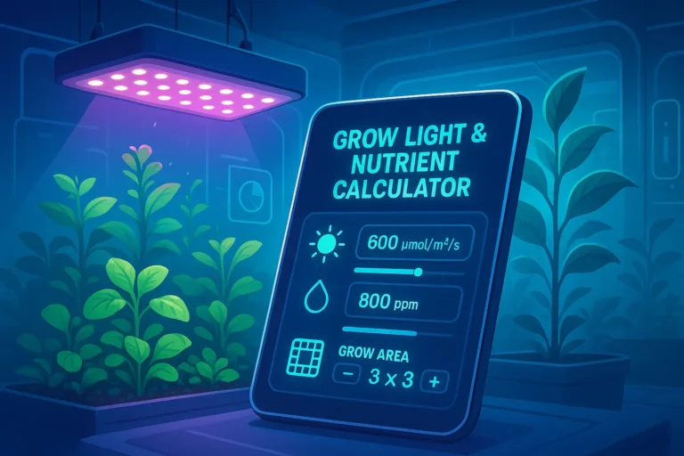 “Maximizing Your Indoor Garden Yield: The Ultimate Grow Light & Nutrient Calculator Guide for 2025”