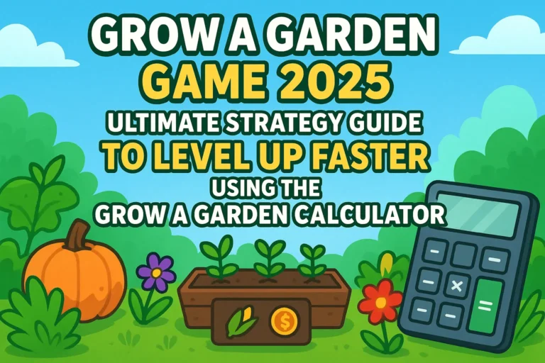 “Grow a Garden Game 2025: Ultimate Strategy Guide to Level Up Faster Using the Grow a Garden Calculator”