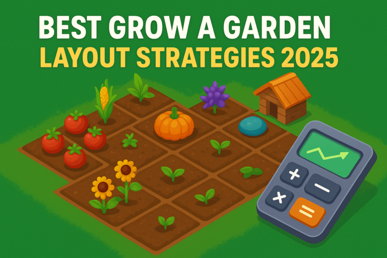 Best Grow a Garden Layout Strategies for 2025 (Ultimate Guide for Faster XP, Coins & Crop Yield)