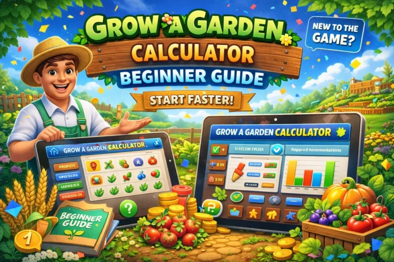 Grow a Garden Calculator Beginner Guide 2026: How to Use Calculators to Progress Faster