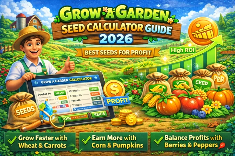 Grow a Garden Calculator Seed Guide 2026: Best Seeds to Plant for Maximum Profit