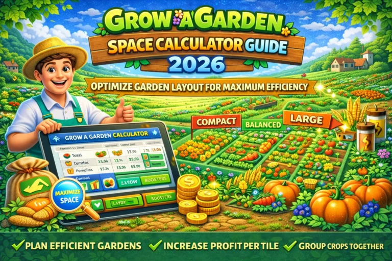 Grow a Garden Calculator Space Guide 2026: Optimize Garden Layout for Maximum Efficiency