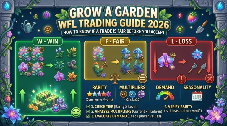 Grow a Garden WFL Trading Guide 2026 — How to Know if a Trade is Fair Before You Accept