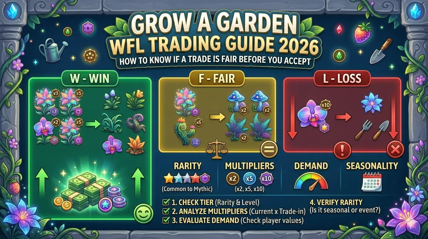 Grow a Garden WFL Trading Guide 2026 — How to Know if a Trade is Fair Before You Accept